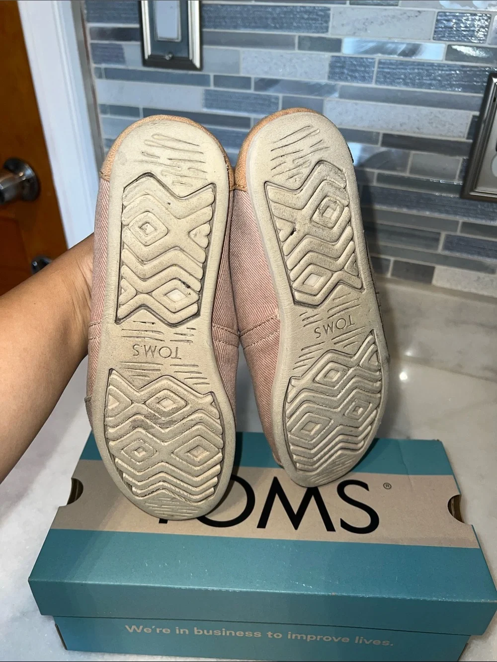 Toms Alpargata Slip-On Loafers in Dusty Pink